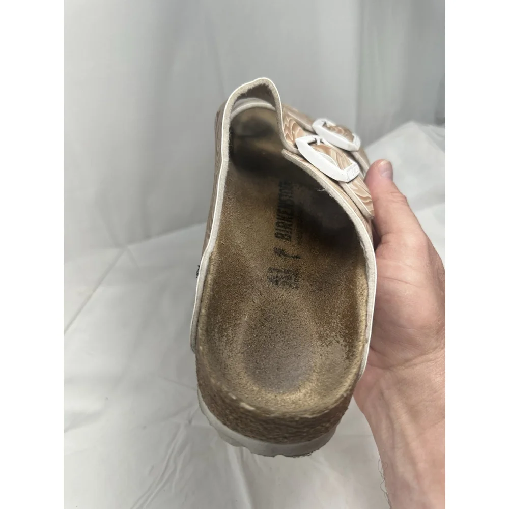 Birkenstock Arizona BiokoFlor Sandal Beige wave size 10 EU size 41 - Picture 13 of 16